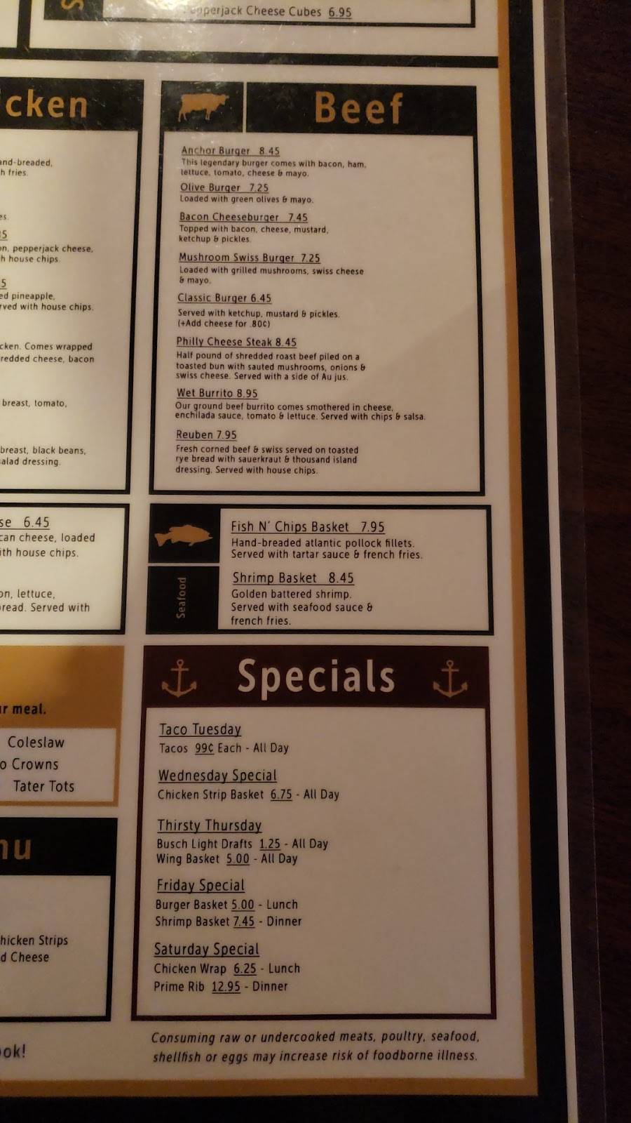 Drop Anchor Tavern | restaurant | 111 E Main St, Marcellus, MI 49067, USA | 2696462525 OR +1 269-646-2525