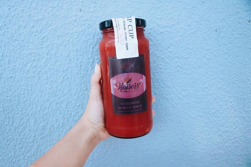 Kaisers Juicery | restaurant | 7473 Melrose Ave, Los Angeles, CA 90046, USA | 3232724981 OR +1 323-272-4981