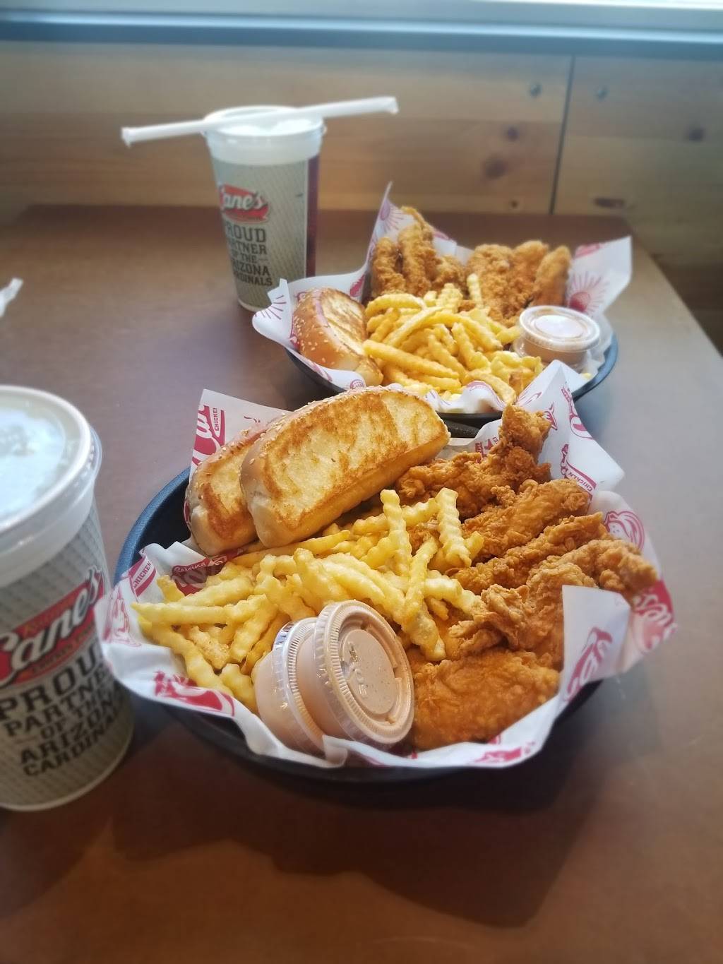 Raising Canes Chicken Fingers | meal takeaway | 14385 W Bell Rd, Surprise, AZ 85374, USA | 6232303997 OR +1 623-230-3997