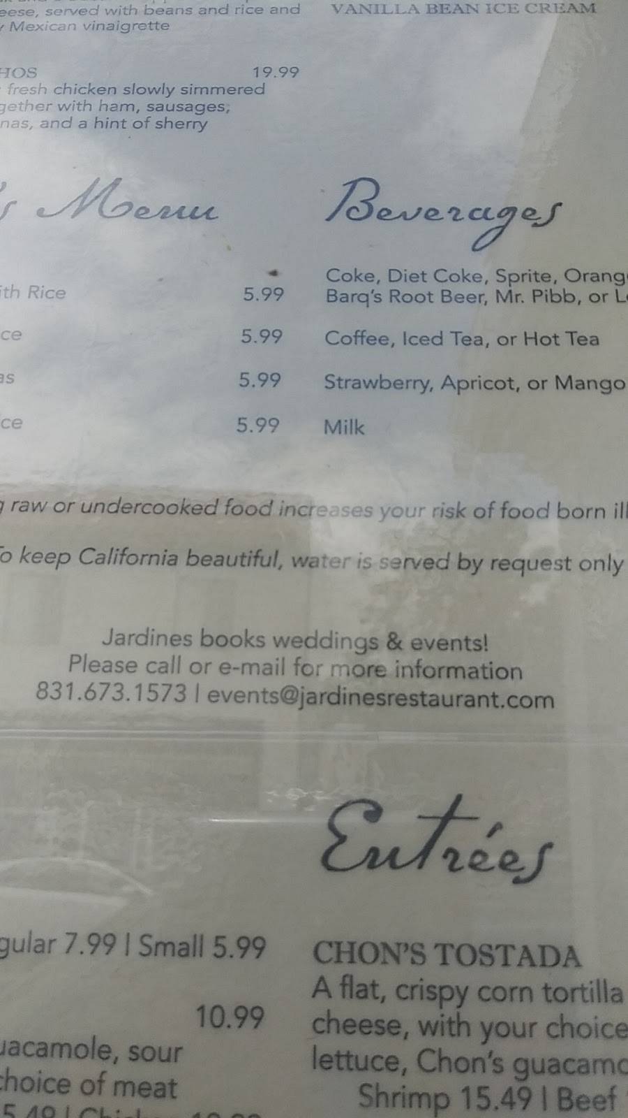 Jardines De San Juan | restaurant | 115 3rd St, Hollister, CA 95023, USA | 8316731573 OR +1 831-673-1573