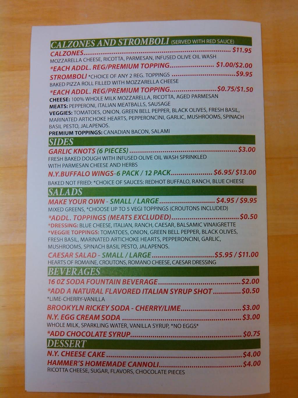 Hammers N.Y.Pizza | restaurant | 199 N El Camino Real ste f, Encinitas, CA 92024, USA | 7604875429 OR +1 760-487-5429