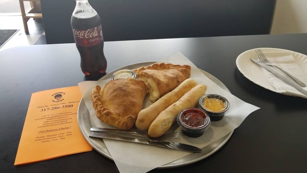 Panoonys Pizza and Wings | restaurant | 1447 E Main St, Brownsburg, IN 46112, USA | 3172863500 OR +1 317-286-3500