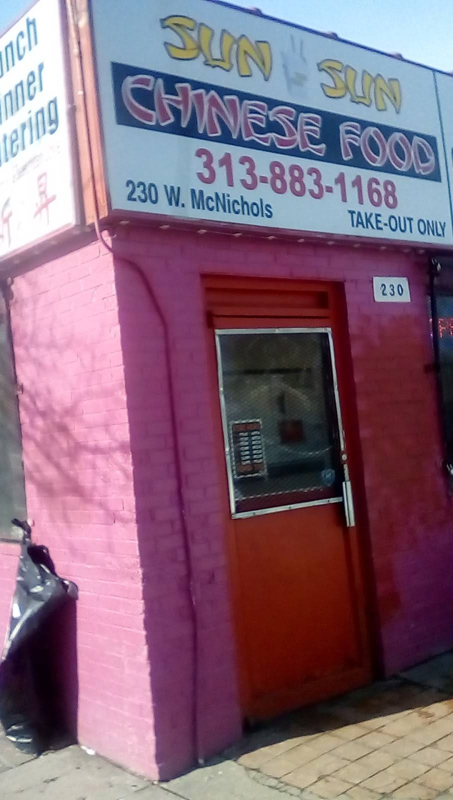 Sun Sun Restaurant | restaurant | 230 W McNichols Rd, Detroit, MI 48203, USA | 3138831168 OR +1 313-883-1168