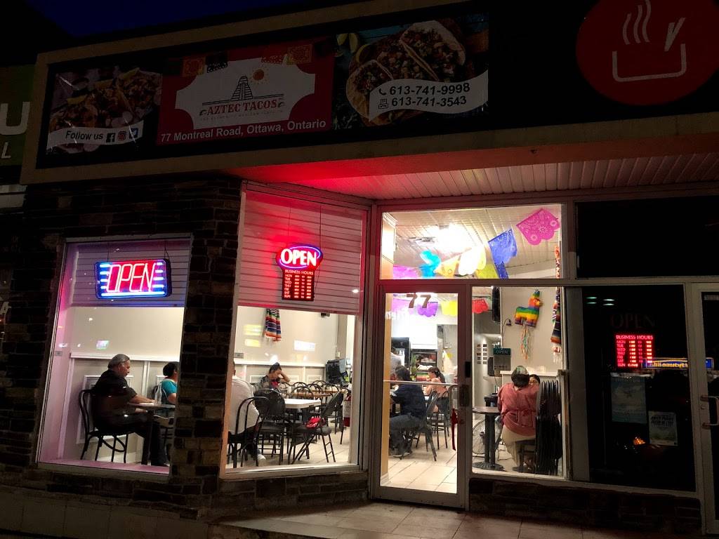 Aztec tacos | restaurant | 77 Montreal Rd, Vanier, ON K1L 6E8, Canada | 6137419998 OR +1 613-741-9998