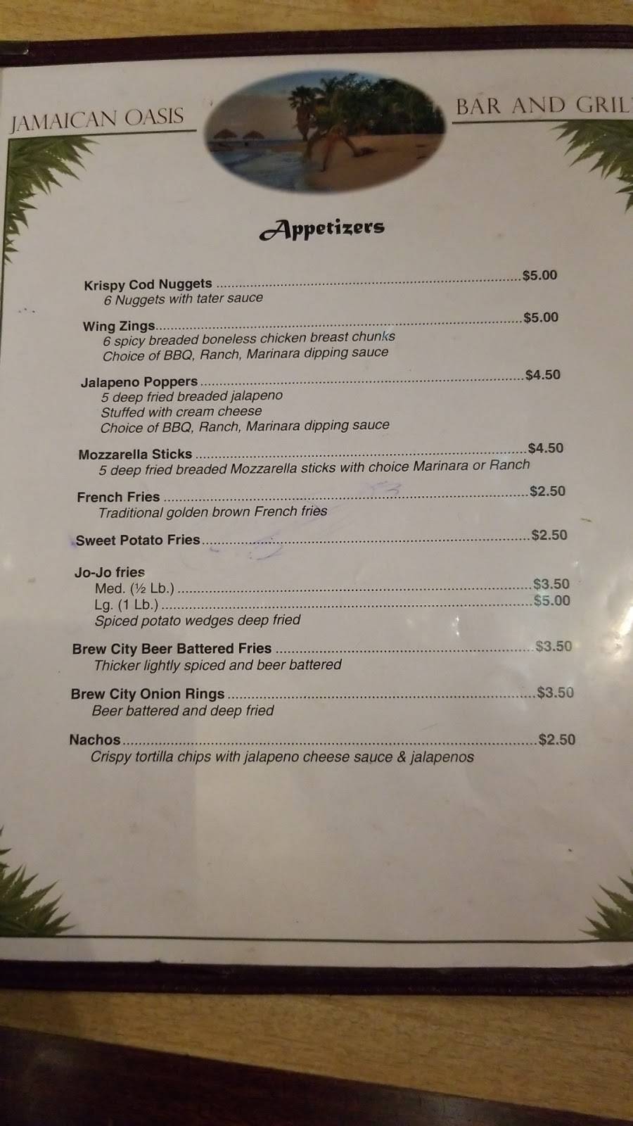 Andys Jamaican Oasis | restaurant | State Hwy 33 Trunk, Horicon, WI 53032, USA | 9203827635 OR +1 920-382-7635