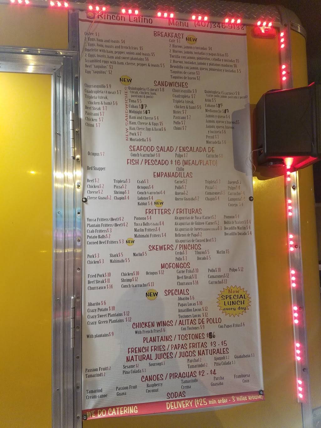 Rincon Latino | restaurant | 11470 E Colonial Dr, Orlando, FL 32817, USA | 4073469138 OR +1 407-346-9138