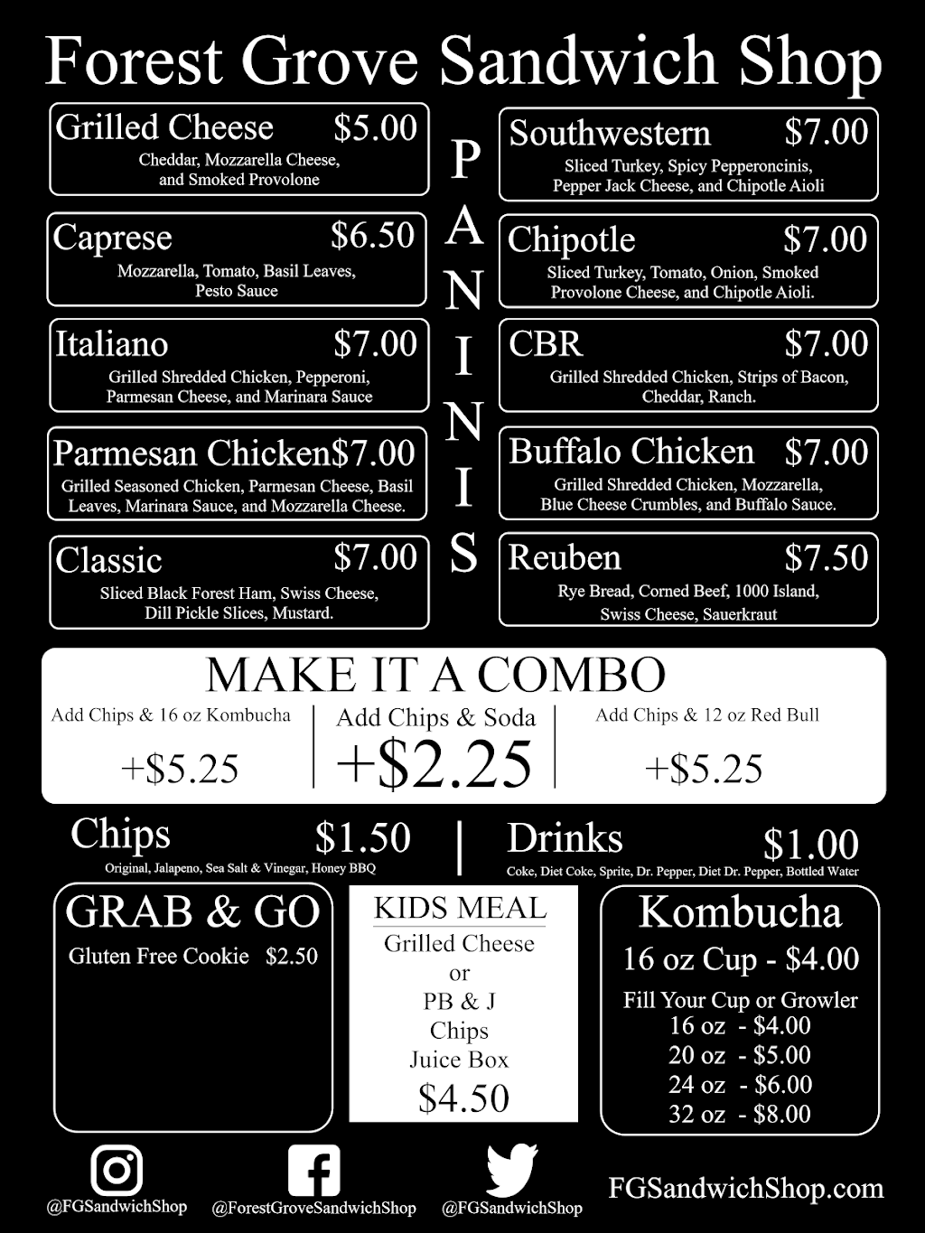 Forest Grove Sandwich Shop | restaurant | 1821 Main St, Forest Grove, OR 97116, USA | 5039856662 OR +1 503-985-6662