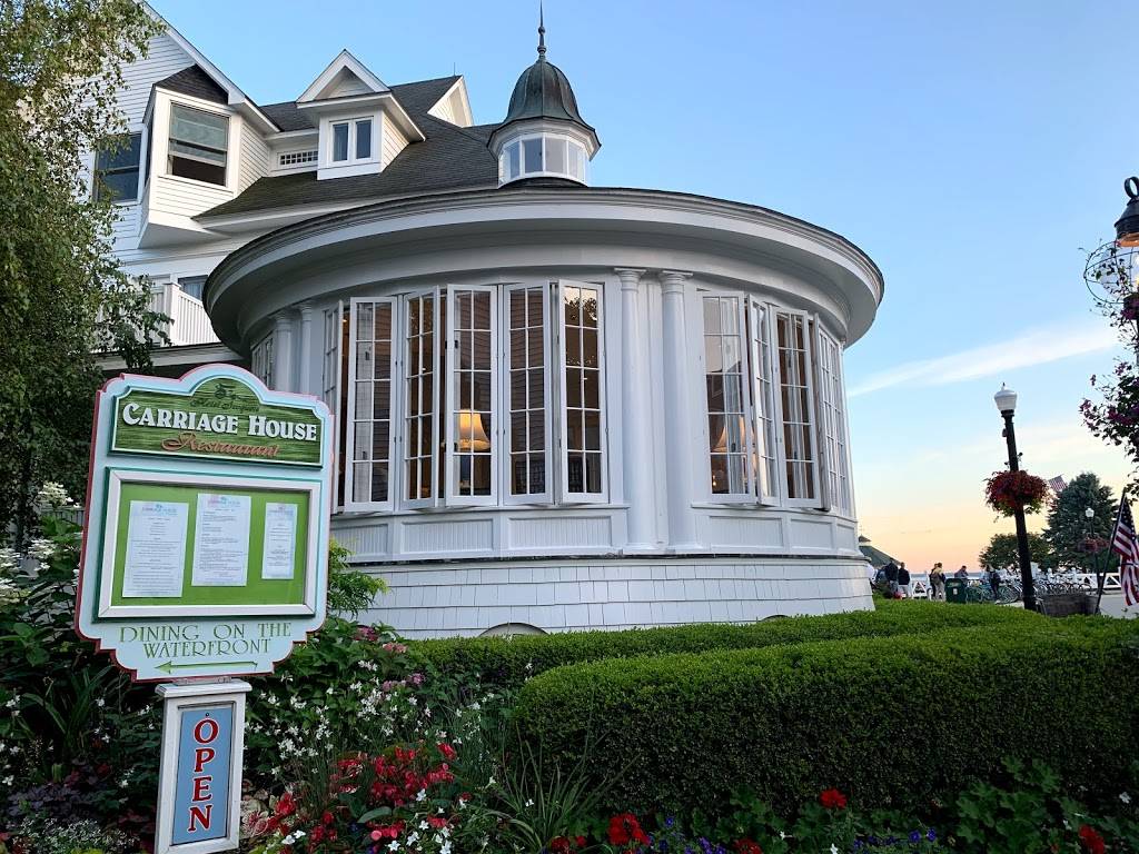 Carriage House | restaurant | 7485 Main St, Mackinac Island, MI 49757, USA | 9068473321 OR +1 906-847-3321
