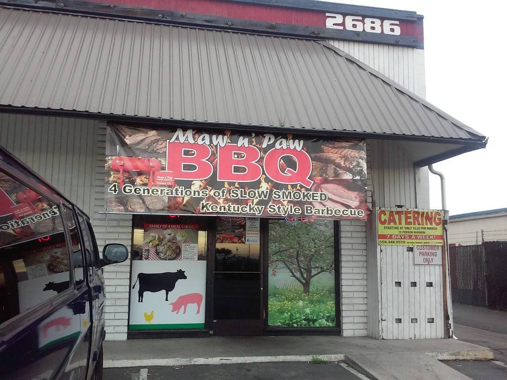 Maw n Paw BBQ | restaurant | 2686 N Clovis Ave, Fresno, CA 93727, USA | 5593489559 OR +1 559-348-9559