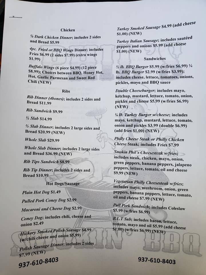 Phils Smokin BBQ | restaurant | 4347 W Third St, Dayton, OH 45417, USA | 9376108403 OR +1 937-610-8403