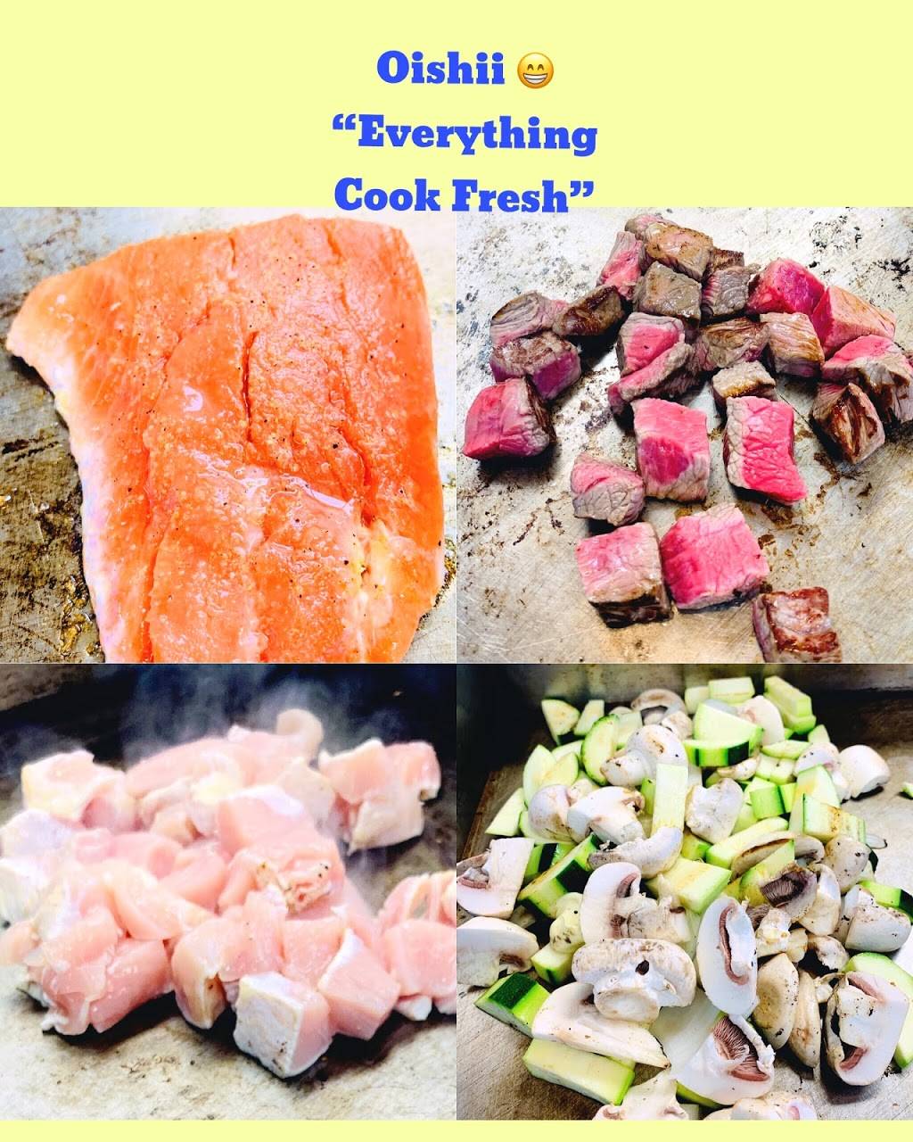 Oishii Hibachi Express & Poke Bowl | meal takeaway | 3154 Lake Washington Rd, Melbourne, FL 32934, USA | 3216226093 OR +1 321-622-6093