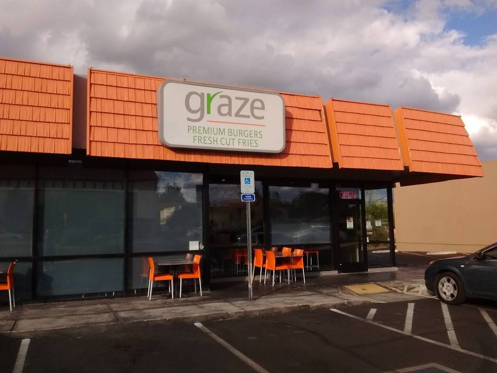 Graze Premium Burgers | restaurant | 2721 E Speedway Blvd, Tucson, AZ 85716, USA | 5202696888 OR +1 520-269-6888
