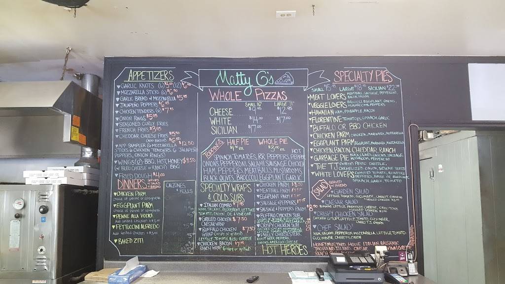 Matty Gs Pizzeria | restaurant | 190 Innis Ave, Poughkeepsie, NY 12601, USA | 8454549111 OR +1 845-454-9111