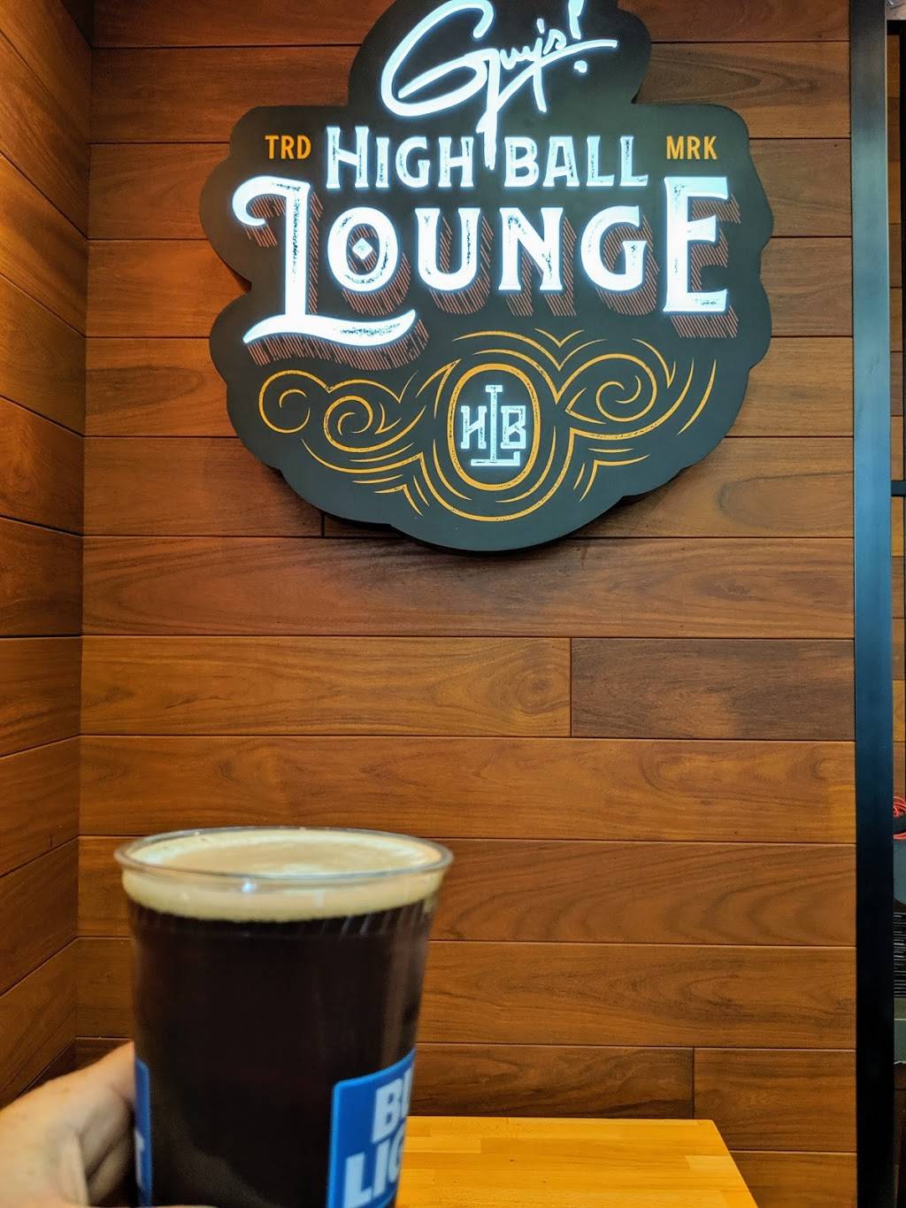 Guys Highball Lounge | restaurant | 2627 HOLLYWOOD WAY Terminal A, Gate A4, Burbank, CA 91505, USA | 8189721331 OR +1 818-972-1331