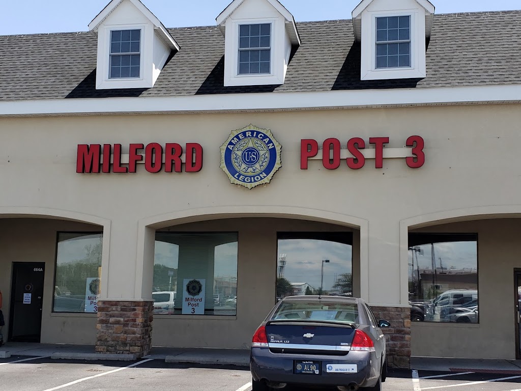 MIlford Post 3 | restaurant | 664 N Dupont Blvd, Milford, DE 19963, USA | 3026325460 OR +1 302-632-5460