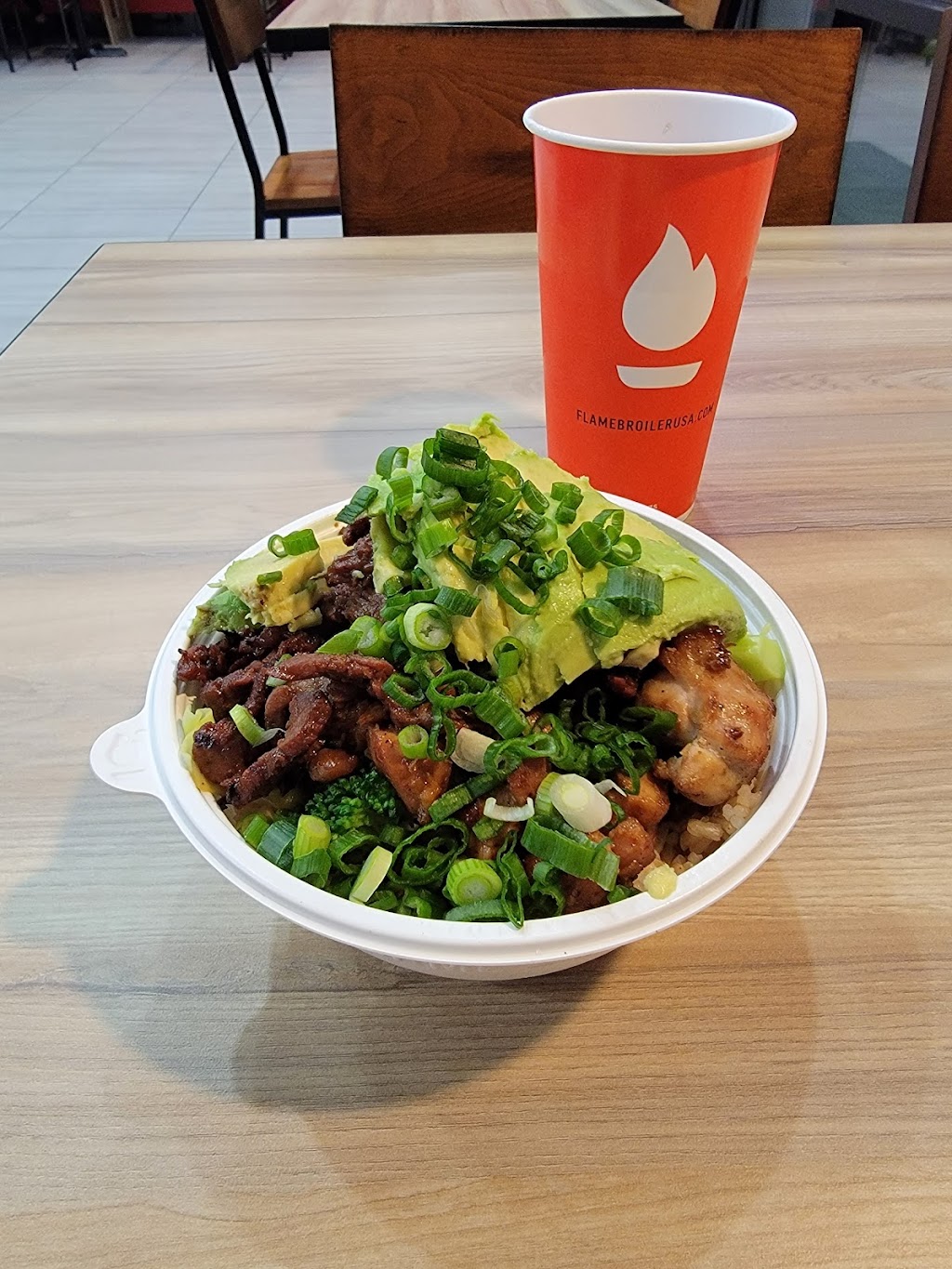 Flame Broiler | restaurant | 9815 Panama Ln Suite 100, Bakersfield, CA 93311, USA | 6614361242 OR +1 661-436-1242