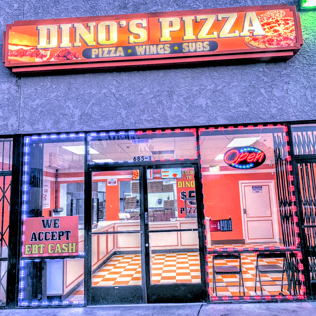 Dino’s Pizza Wings Subs | restaurant | 685 W Base Line St unit i, San Bernardino, CA 92410, USA | 9095716226 OR +1 909-571-6226
