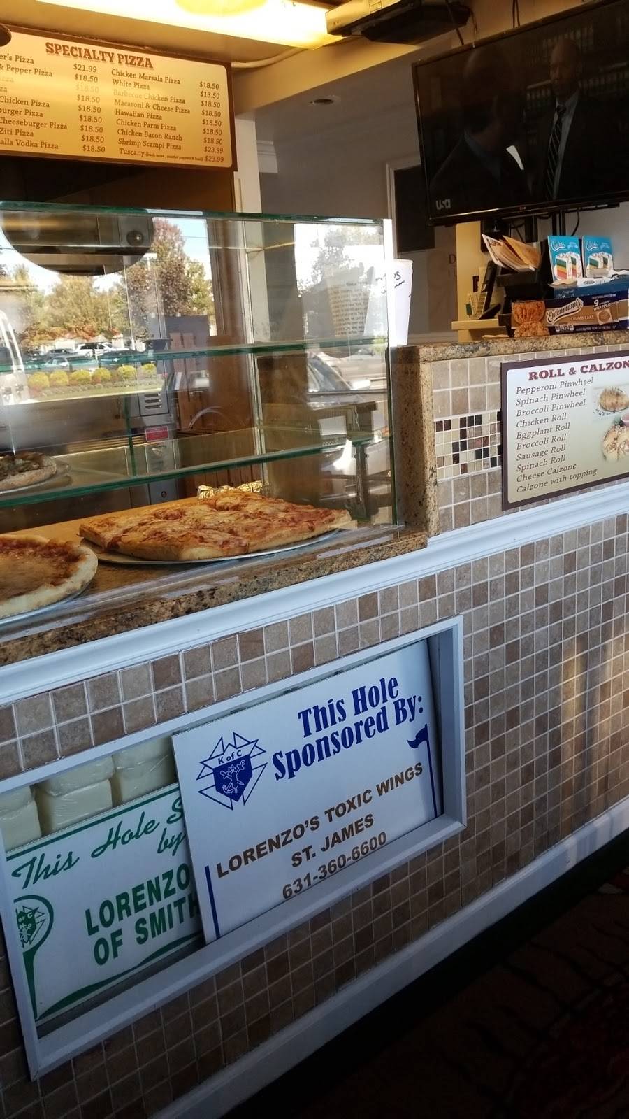 Lorenzos Pizza | meal delivery | 600 Middle Country Rd, St James, NY 11780, USA | 6313606600 OR +1 631-360-6600