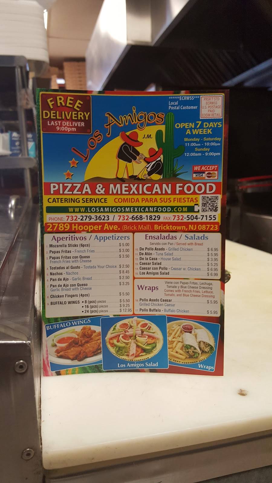Amigos Pizzeria | restaurant | 2789 Hooper Ave, Brick, NJ 08723, USA | 7322793623 OR +1 732-279-3623