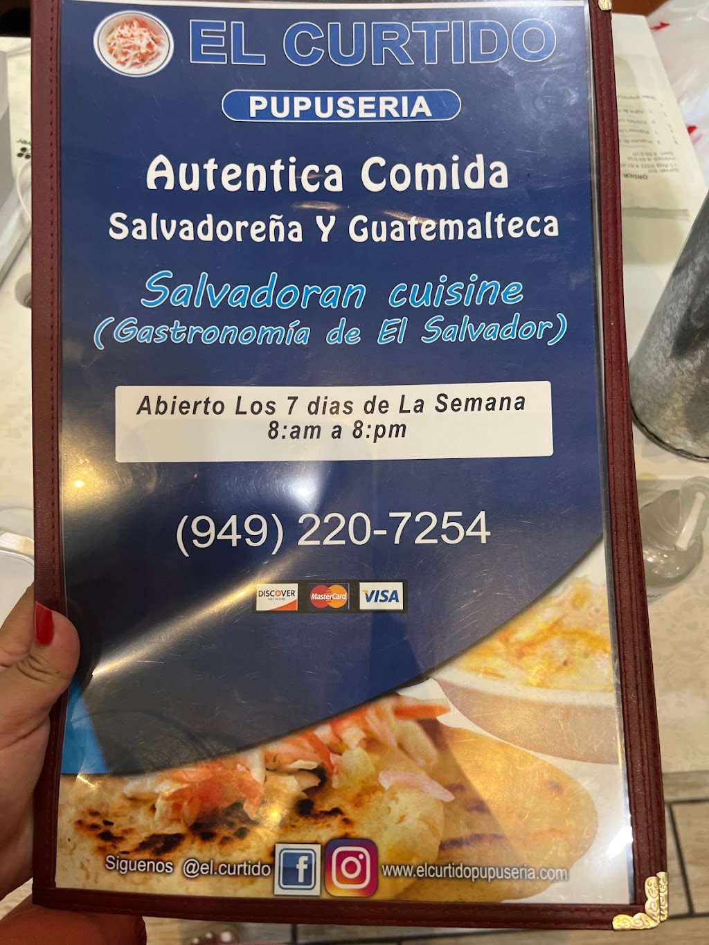 El curtido pupuseria | restaurant | 2263 Fairview Rd Suite L, Costa Mesa, CA 92627, USA | 9492207254 OR +1 949-220-7254