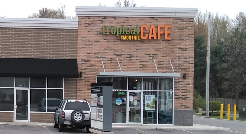 Tropical Smoothie Cafe | restaurant | 7427 Central Ave, Toledo, OH 43617, USA | 5674087650 OR +1 567-408-7650