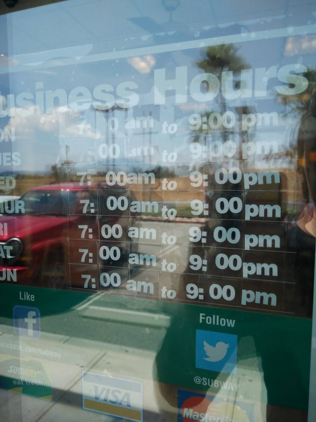 Subway | restaurant | 77 Beaumont Ave, Beaumont, CA 92223, USA | 9517696180 OR +1 951-769-6180