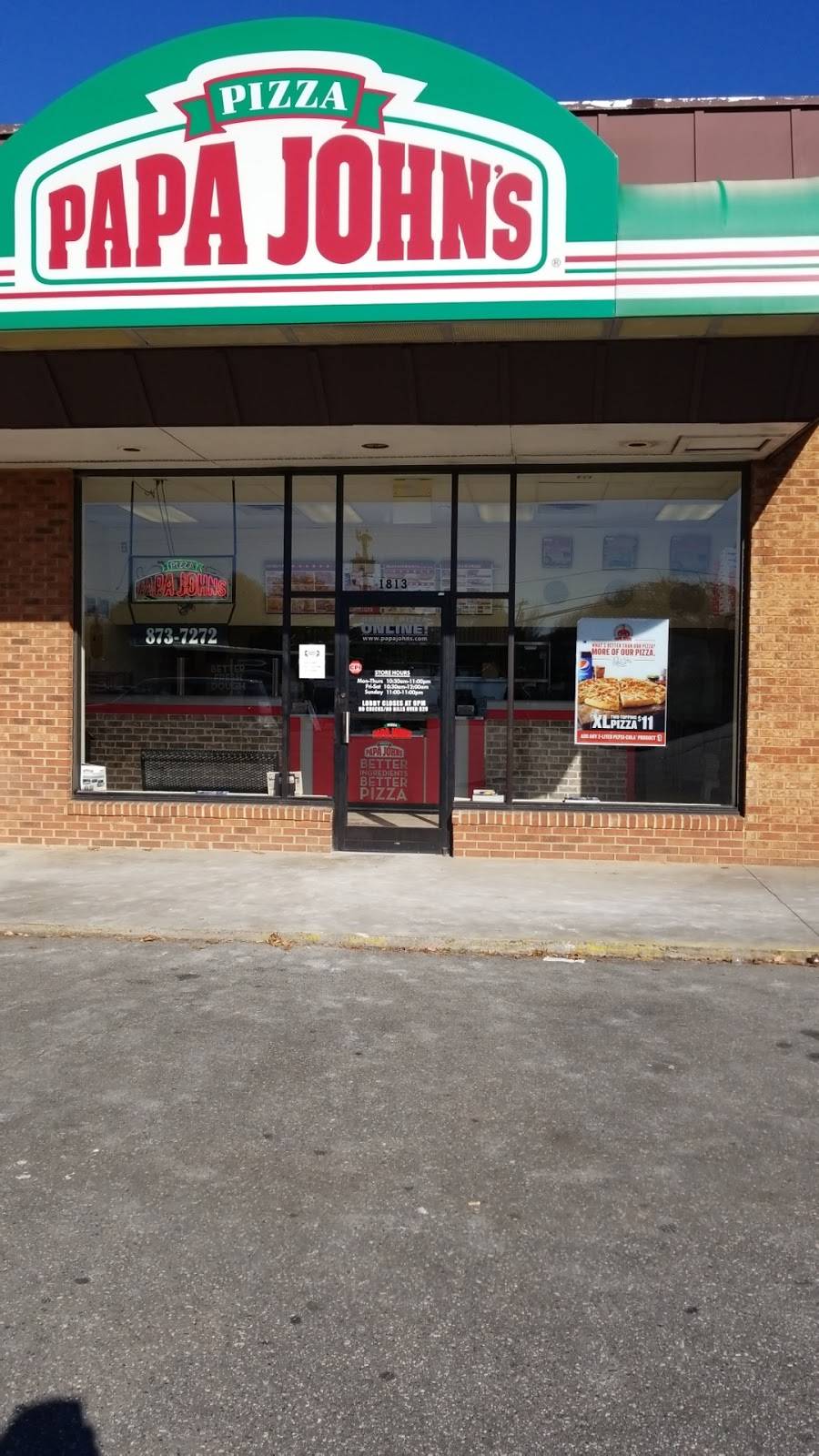 Papa Johns Pizza | restaurant | 1813 E Broad St, Statesville, NC 28677, USA | 7048737272 OR +1 704-873-7272