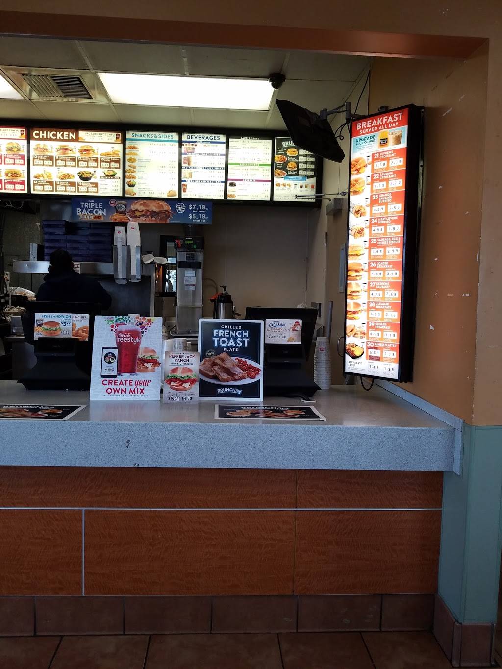 Jack in the Box | restaurant | 121 S Interstate 45 Service Rd, Hutchins, TX 75141, USA | 9722253480 OR +1 972-225-3480