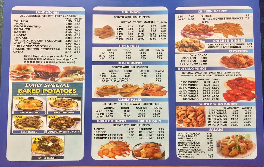 Boston Fish Supreme | restaurant | 1363 Bessemer Rd, Birmingham, AL 35208, USA | 2059259880 OR +1 205-925-9880