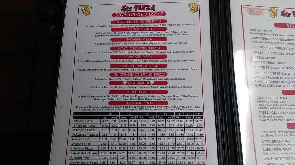 Sir Pizza of Kentucky | restaurant | 2604 Richmond Rd, Lexington, KY 40509, USA | 8592695356 OR +1 859-269-5356
