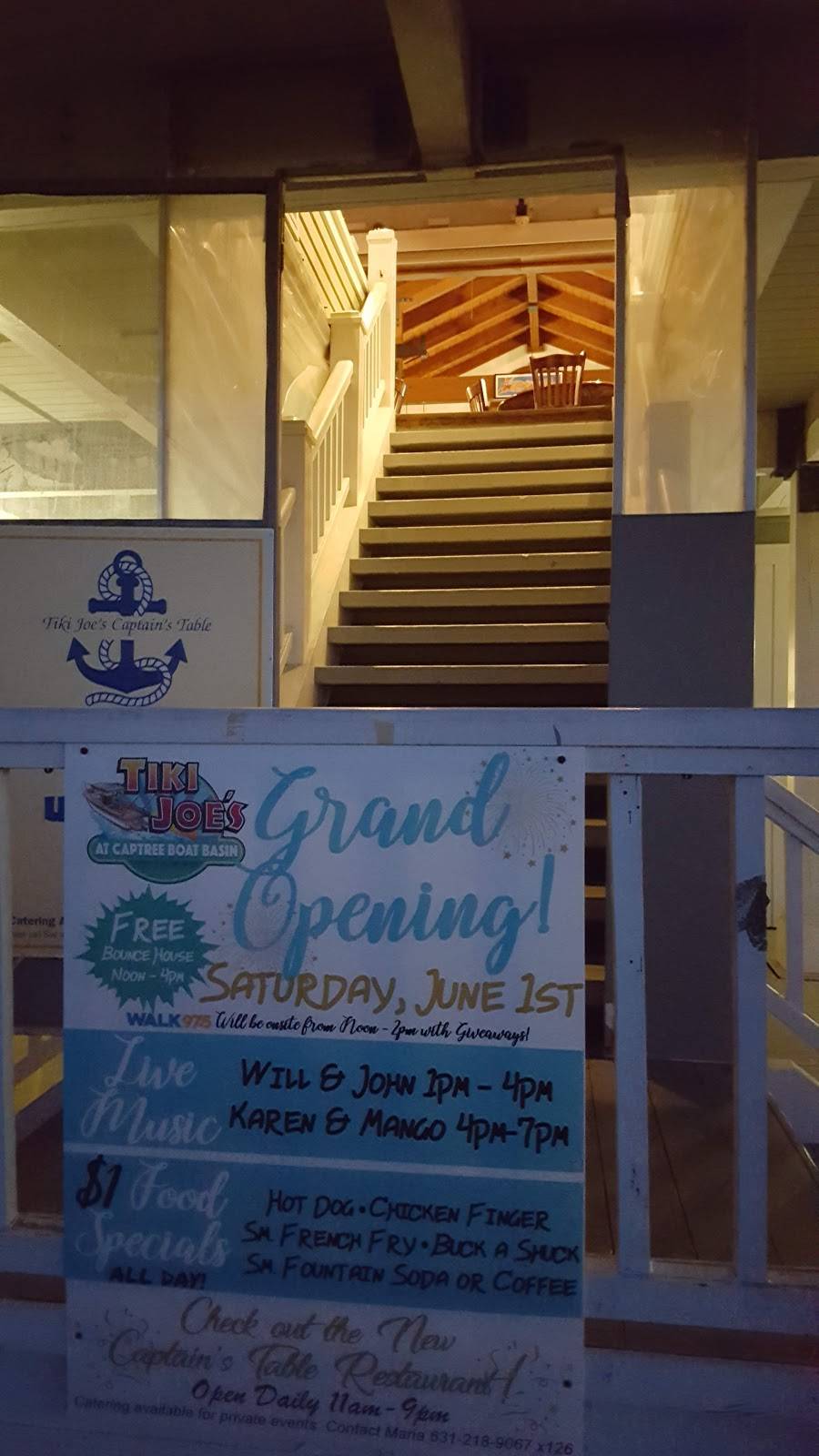 Tiki Joes at Captree Boat Basin | restaurant | Unnamed Road, Babylon, NY 11702, USA | 6313331063 OR +1 631-333-1063