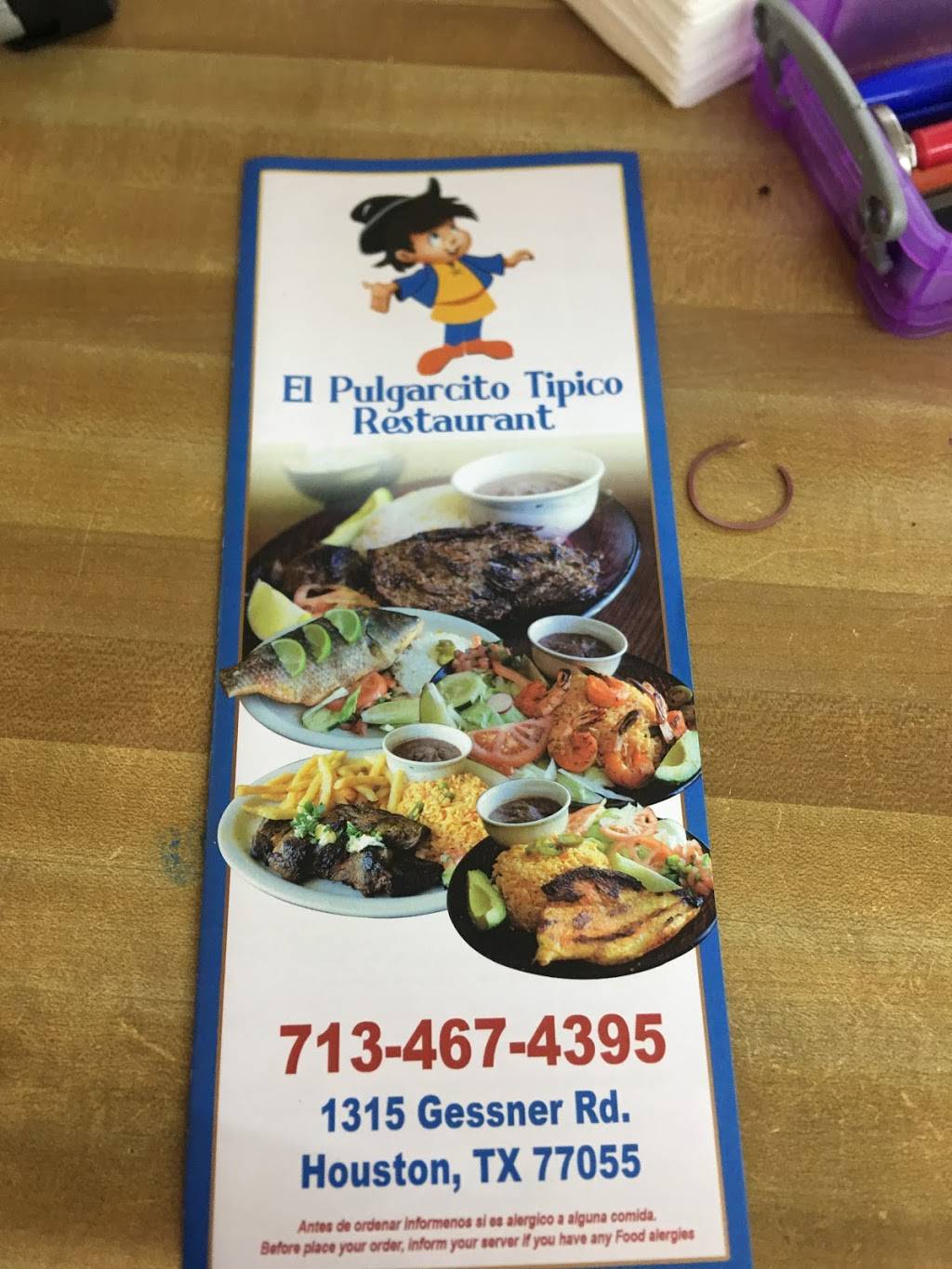El Pulgarsito Típico | restaurant | 1315 Gessner Rd, Houston, TX 77055, USA | 7134674395 OR +1 713-467-4395