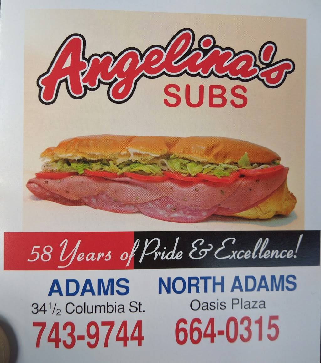 Angelinas Submarine Shop | meal takeaway | 34 1/2 Columbia St, Adams, MA 01220, USA | 4137439744 OR +1 413-743-9744