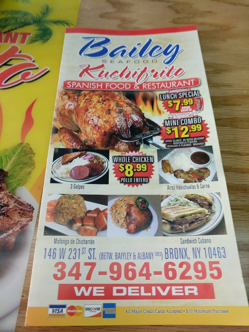 Bailey Sea Food | restaurant | 146 W 231st St, Bronx, NY 10463, USA | 3479646296 OR +1 347-964-6296