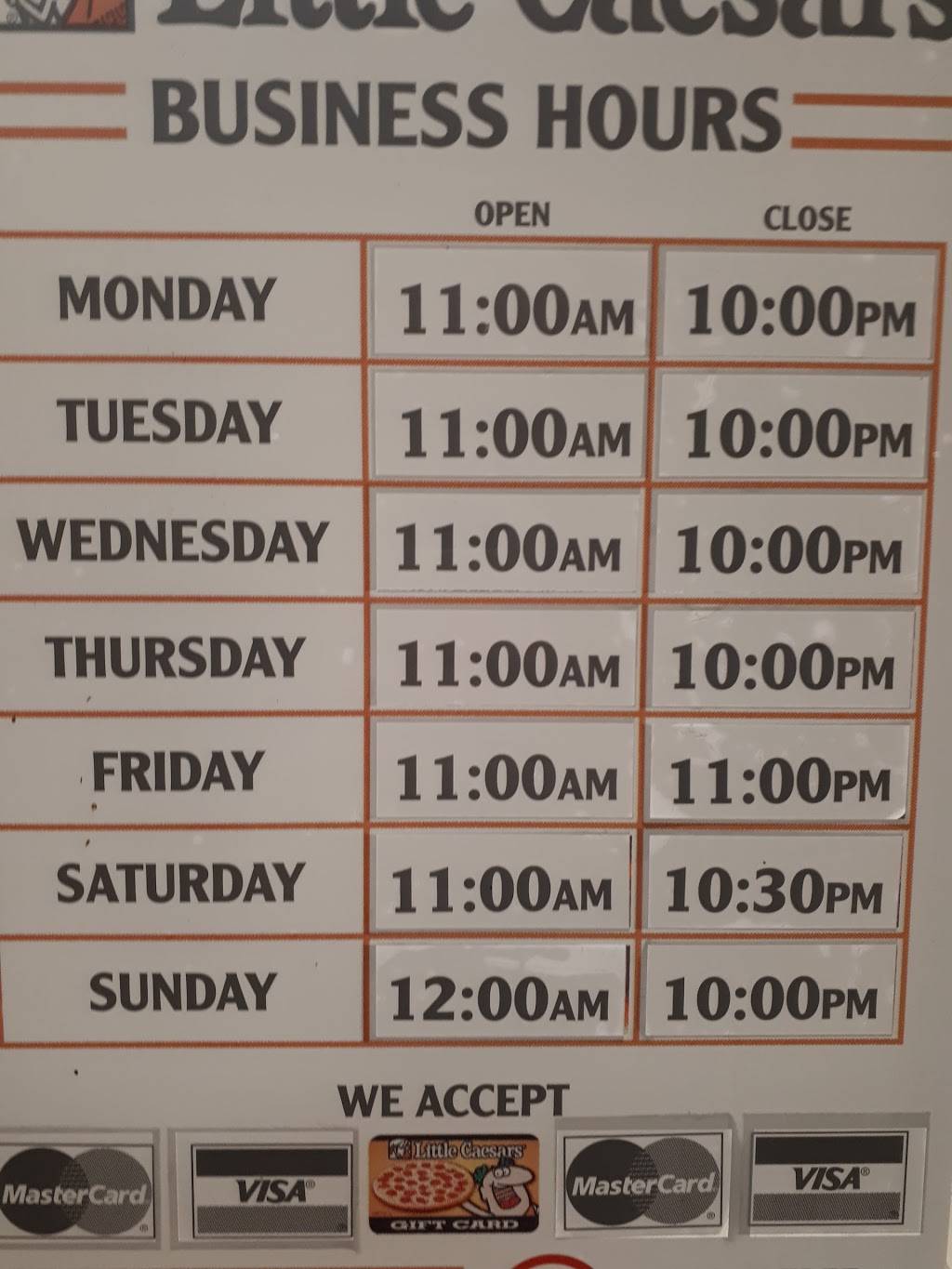 Little Caesars Pizza | meal takeaway | 126 Wellington St W, Aurora, ON L4G 2N9, Canada | 9058417717 OR +1 905-841-7717