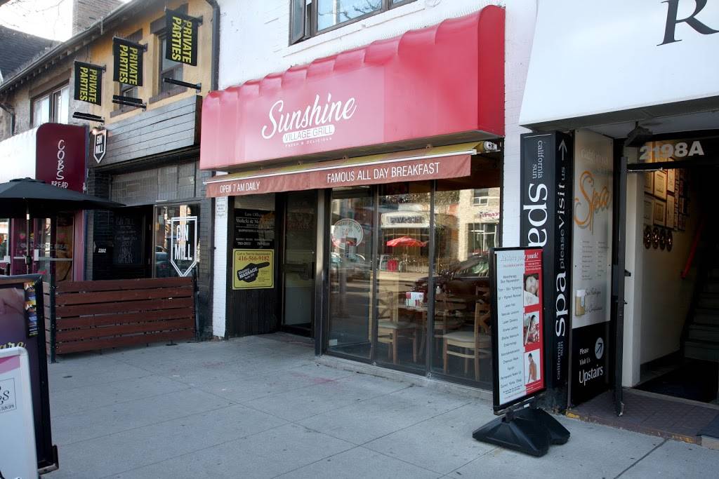Sunshine Village Grill | restaurant | 2200 Bloor St W, Toronto, ON M6S 1N4, Canada | 4167631444 OR +1 416-763-1444