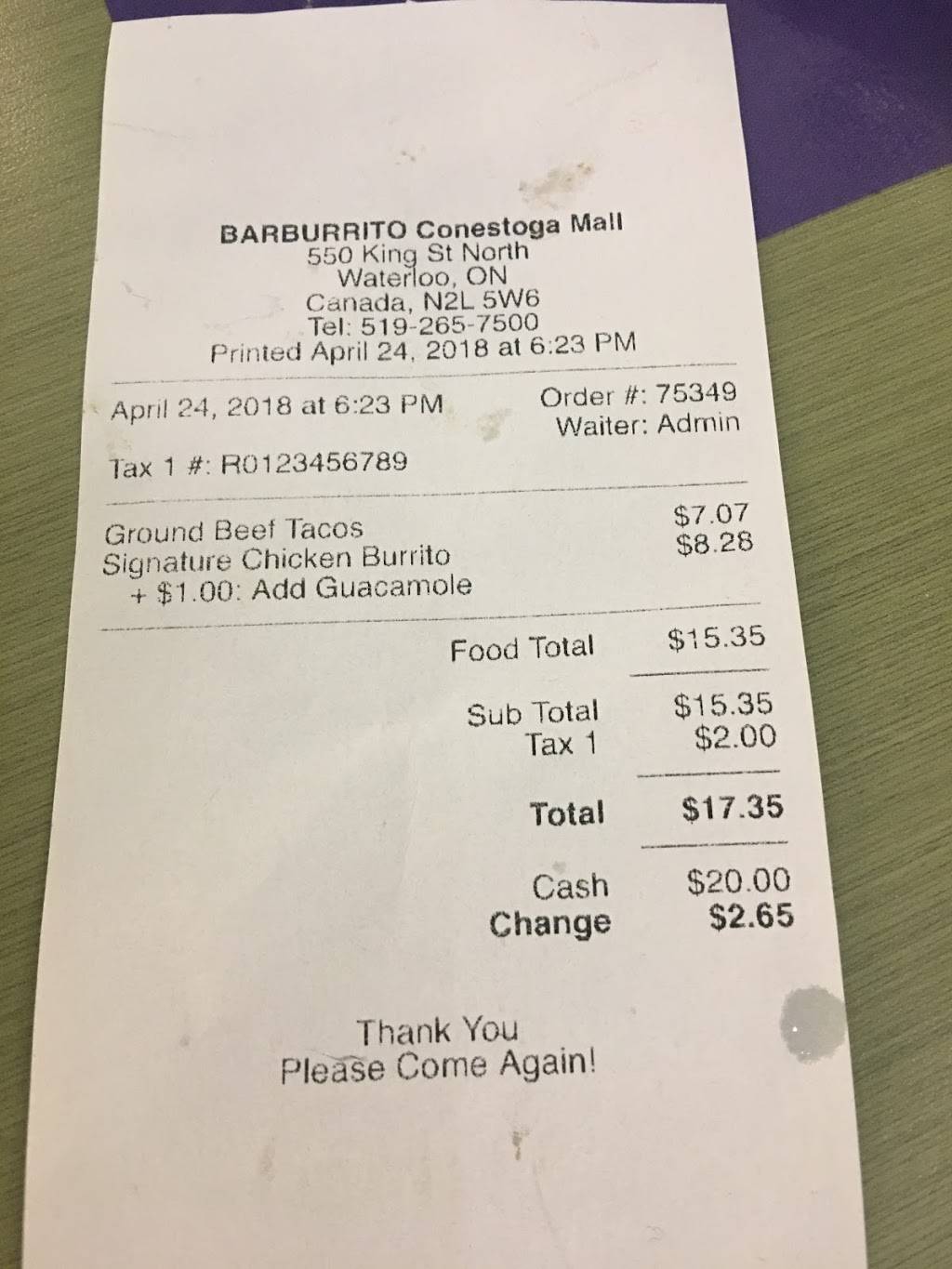 barBURRITO | restaurant | 550 King St N, Waterloo, ON N2L 5W6, Canada | 5198845590 OR +1 519-884-5590