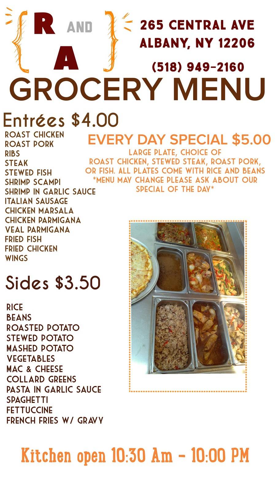 R&A Fonso Grocery bodega and Food Court | restaurant | 265 Central Ave, Albany, NY 12206, United States | 5183844721 OR +1 518-384-4721