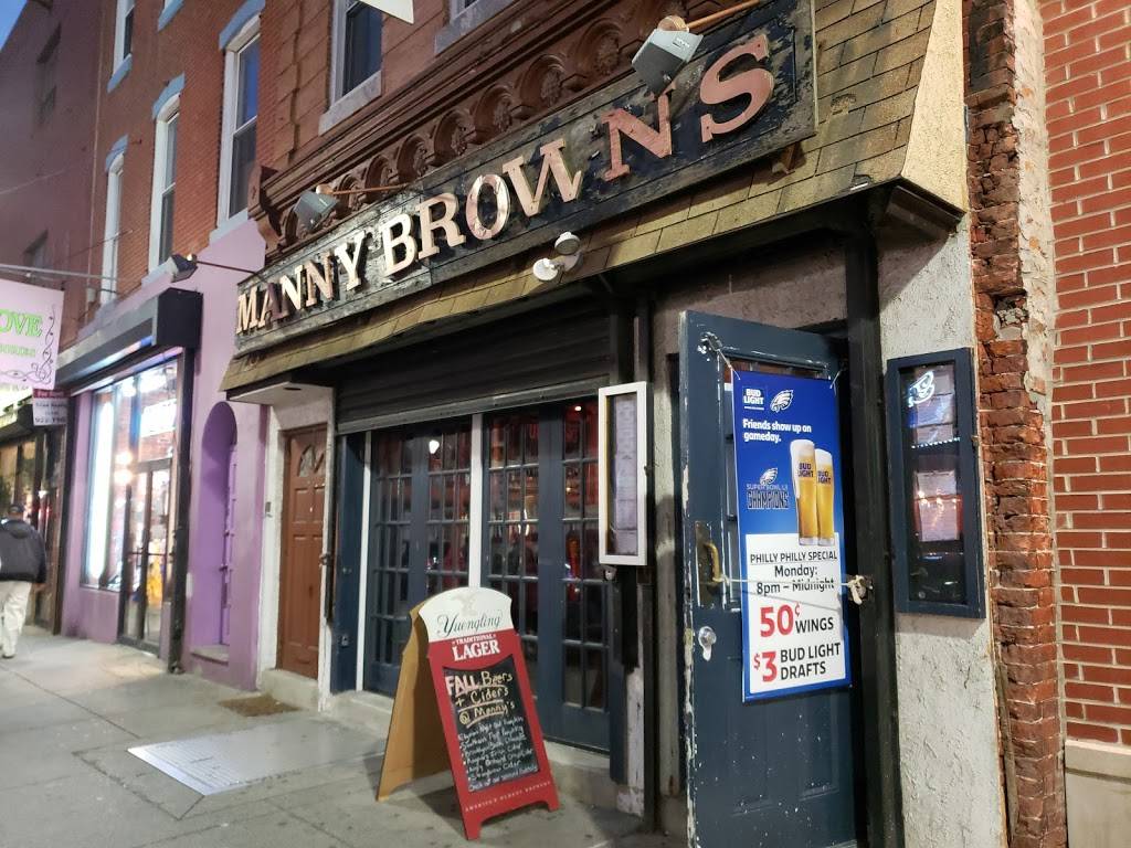 Manny Browns | restaurant | 512 South St, Philadelphia, PA 19147, USA | 2156277427 OR +1 215-627-7427