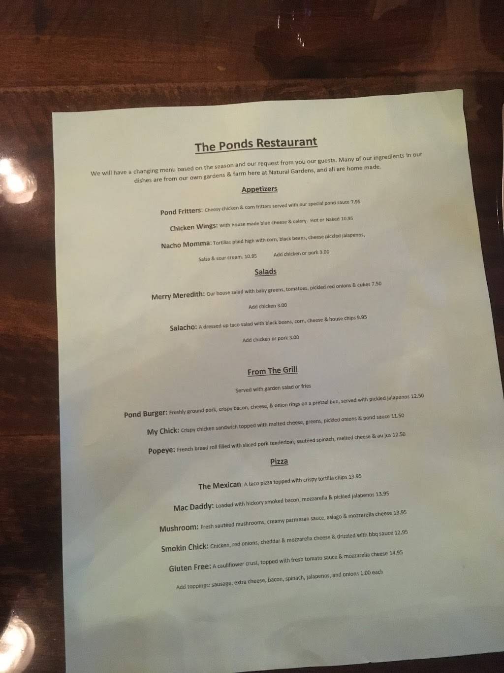 The Ponds Restaurant | restaurant | 304 B Sutherland Rd, East Meredith, NY 13757, USA | 6077466199 OR +1 607-746-6199