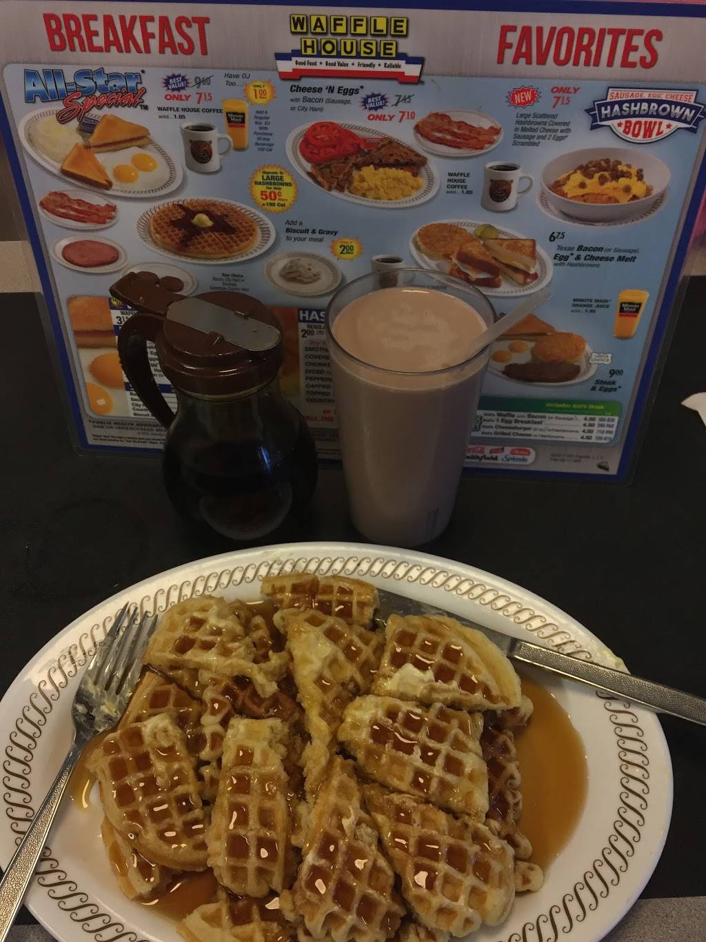 Waffle House | meal takeaway | 14173 US-90, Boutte, LA 70039, USA | 9857586499 OR +1 985-758-6499