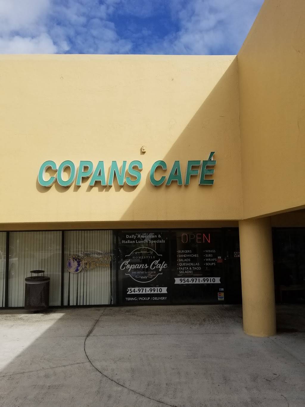 Copans Cafe | restaurant | 1951 W Copans Rd #7, Pompano Beach, FL 33064, USA | 9549719910 OR +1 954-971-9910