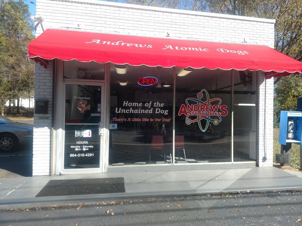 Andrews Atomic Dogs | restaurant | 1011 Union St, Spartanburg, SC 29302, USA | 8643104042 OR +1 864-310-4042