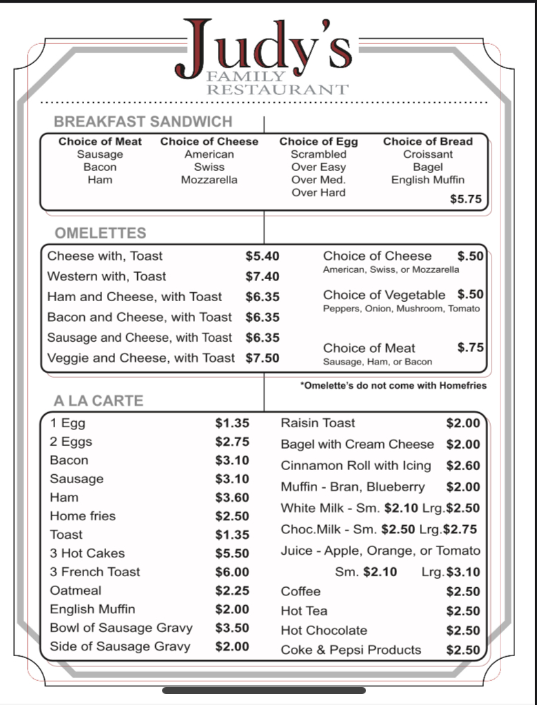 Judys Family Restaurant | restaurant | 3824 Tuscarawas St W, Canton, OH 44708, USA | 2343603096 OR +1 234-360-3096