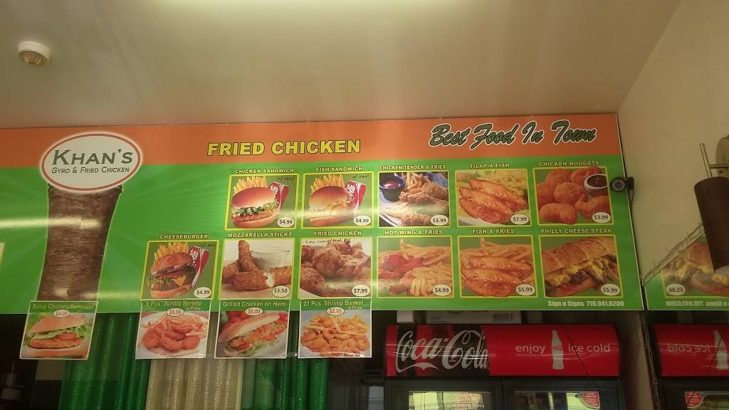 Khans Gyro & Fried Chicken | meal delivery | 1947 Bath Ave, Brooklyn, NY 11214, USA | 3473127777 OR +1 347-312-7777