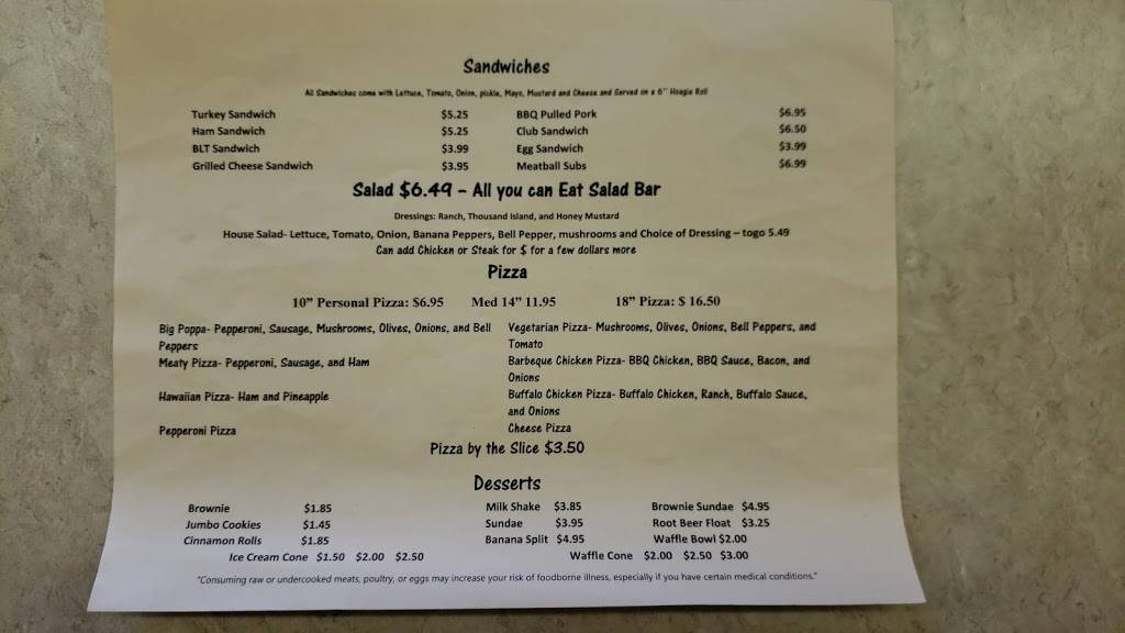 Pops Market and Grill | restaurant | 6325 Old Stage Rd, Chuckey, TN 37641, USA | 4234268116 OR +1 423-426-8116