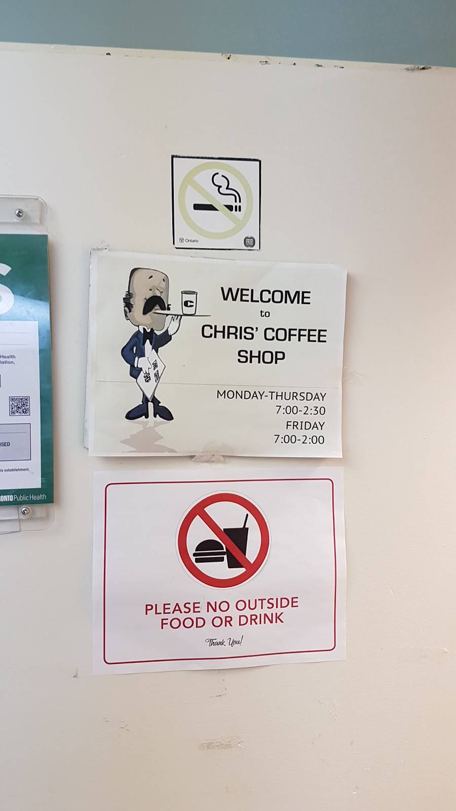 Chris Coffee Shop | restaurant | 1 Valleybrook Dr, North York, ON M3B 2S9, Canada | 4164479462 OR +1 416-447-9462