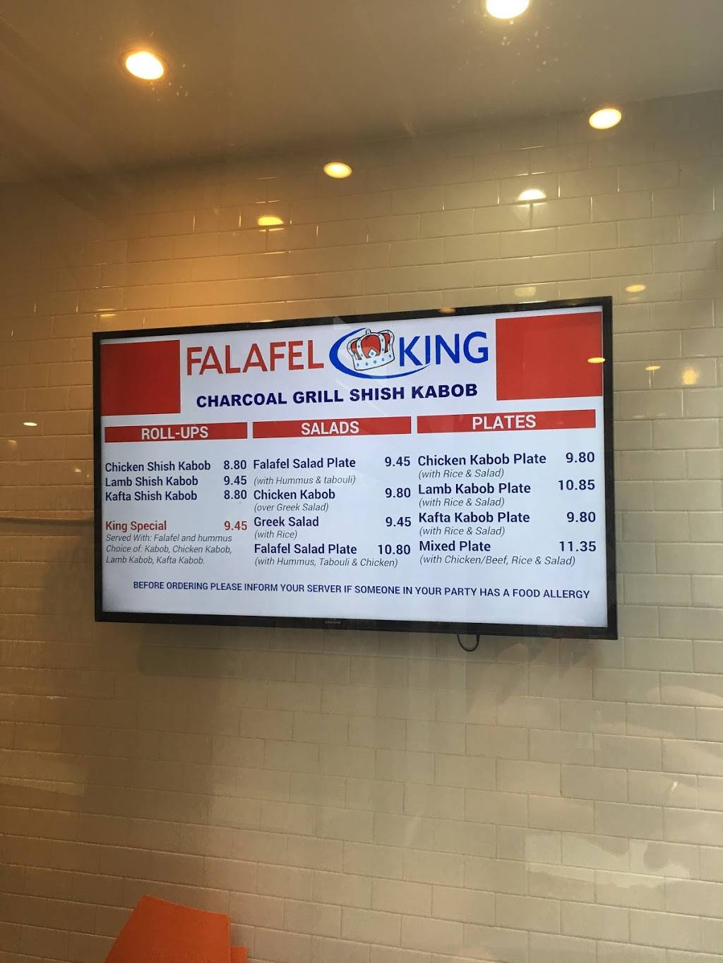 Falafel King | restaurant | 260 Washington St, Boston, MA 02108, USA | 6172296844 OR +1 617-229-6844