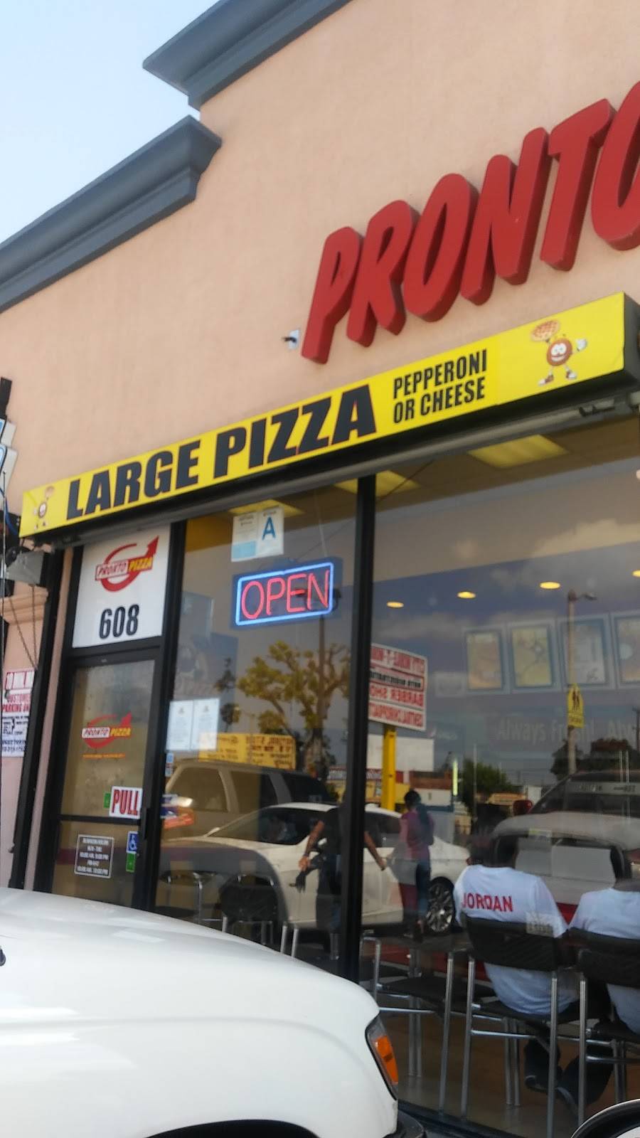 Pronto Pizza | meal takeaway | 608 E Manchester Ave, Los Angeles, CA 90001, USA | 3234513964 OR +1 323-451-3964