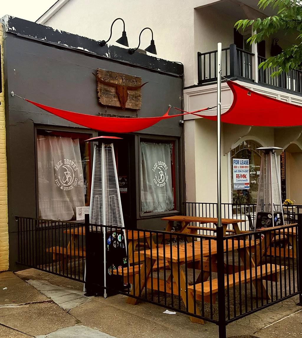 Jack Browns Beer & Burger Joint RVA | restaurant | 5810 Grove Ave, Richmond, VA 23226, USA | 8042851758 OR +1 804-285-1758